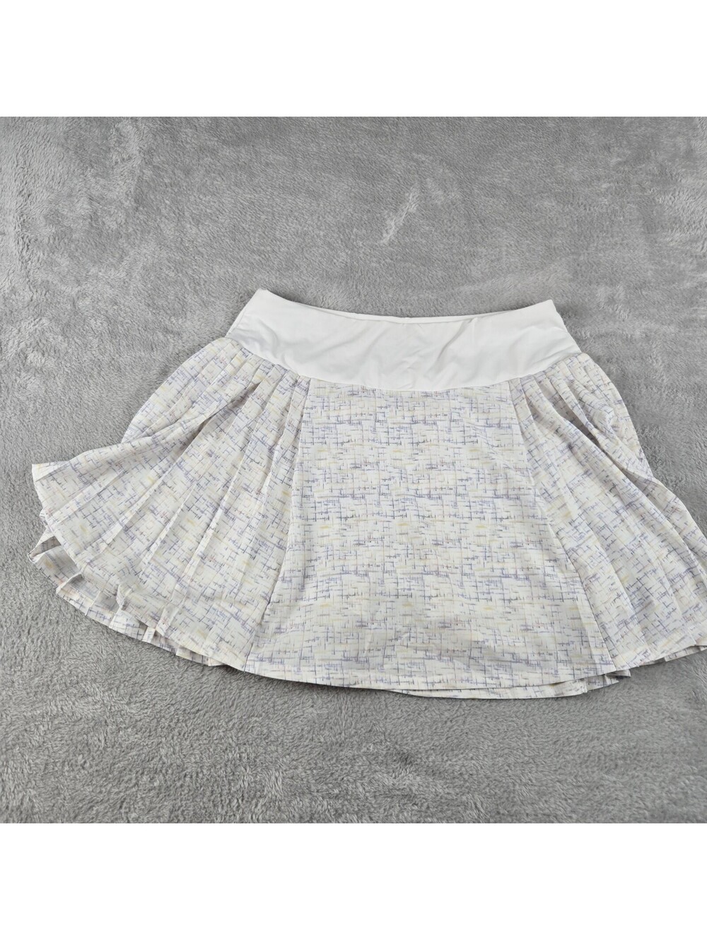 CALIA Women’s Medium White Printed Tennis Golf Skort Built In Shorts